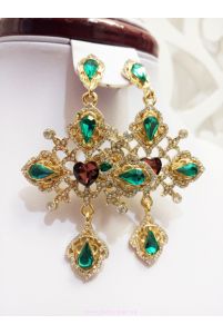 Серьги в стиле Dolce & Gabbana в Киеве - Фото спереди Серьги в стиле Dolce & Gabbana фото