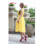 Желтое платье миди - модель 2
