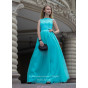Голубое корсетное платье - модель 2