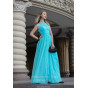 Голубое корсетное платье - модель 1