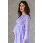 Коктейльное платье для беременных лаванда - модель 2