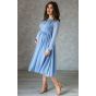 Коктейльное платье для беременных голубое - модель 1