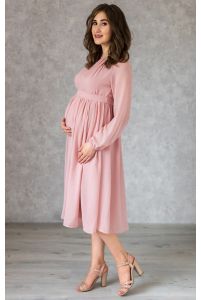 Коктейльное платье для беременных пудра фото
