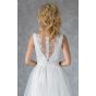 Свадебное платье с кружевным лифом и жемчужными пуговками - модель 5