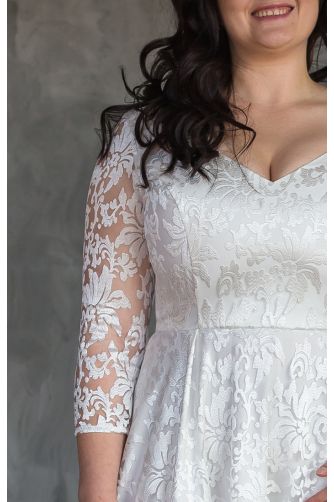 Элегантное свадебное платье для полных в Киеве - Фото 2