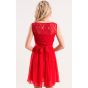 Коктейльное платье красного цвета - модель 3