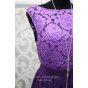 Фиолетовое платье с кружевом - модель 2