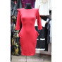 Красное платье офисное - модель 2