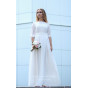 Белое платье на венчание - модель 2