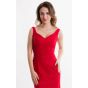 Красное вечернее платье облегающее - модель 2