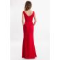 Красное вечернее платье облегающее - модель 3