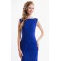 Синее вечернее платье русалка - модель 2