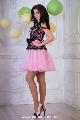 Нежно розовое короткое платье в Киеве - Фото 2