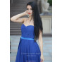 Синее платье корсетное - модель 3