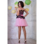 Нежно розовое короткое платье - модель 3