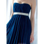 Длинное синее платье с камнями - модель 3